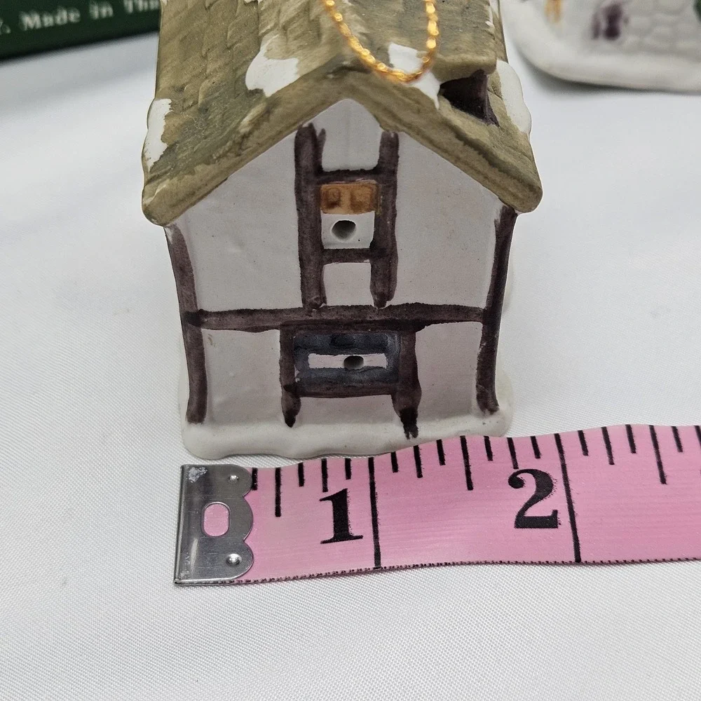 DICKENS VILLAGE‎ BELL Christmas Ornament LIGHT Covers Porcelain Holiday Decor